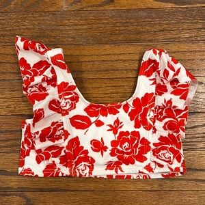 3T Janie and Jack darling red roses swim suit